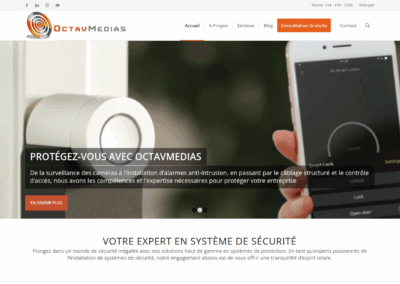 Missions WordPress pour la société OctavMedias